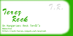 terez reck business card